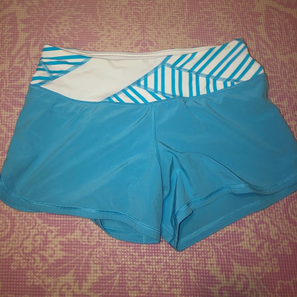 Blue Lululemon shorts